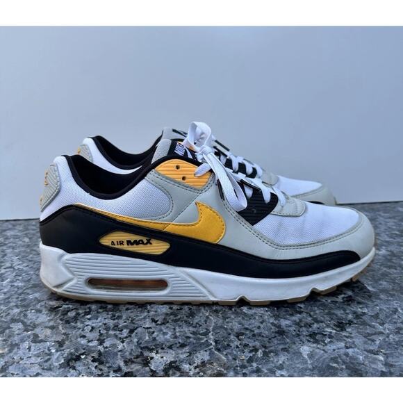 Nike Air Max 90 FB9658 101 White/Photon Dust/Black/Laser Orange Men’s SZ 13 - Picture 1 of 13